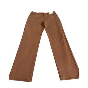 ANA A‎ NEW APPROACH High Rise Straight Leg Brown Jeans Size 14